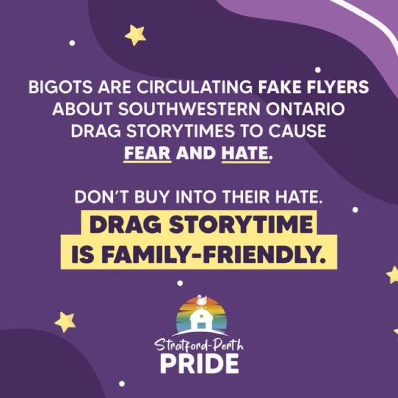 Strathroy-Perth Pride responded to the misinformation circulating online about drag storytimes by posting this message on its Facebook page.